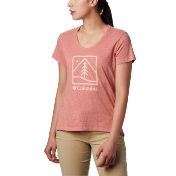 Columbia Ženske Majice - Rose Summit Short Sleeve Tamno Koraljne | WEOB-12608